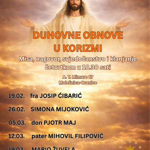 Korizmene duhovne obnove u Župi Malešnica-Oranice